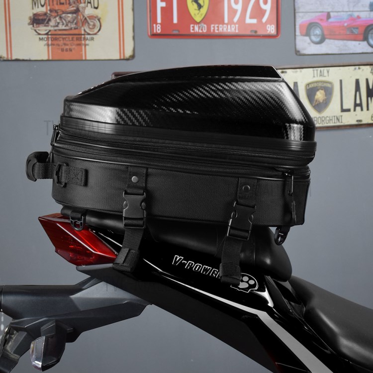 Motorcycle Tail Bag Multi-purpose Shoulder Backpack Waterproof Bag - Black-8