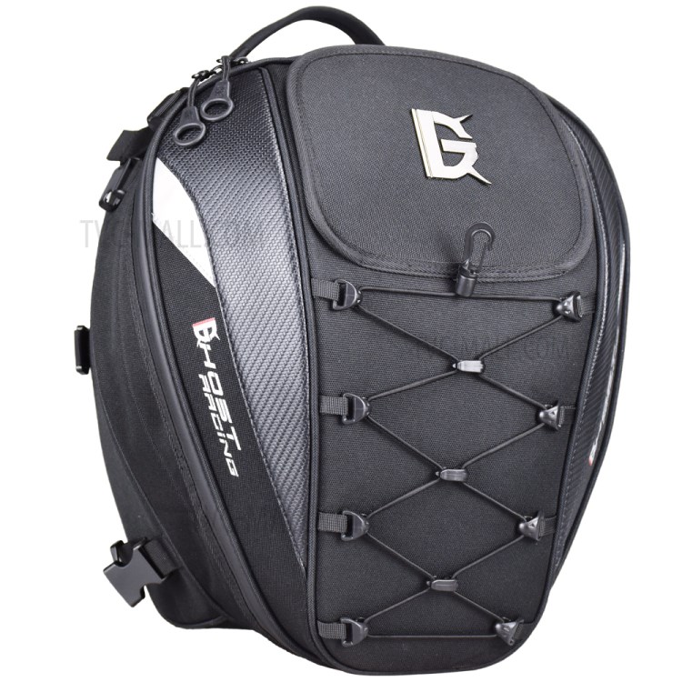 GHOST RACING GR-CWB02 Motorcycle Tail Bag Helmet Bag Waterproof Luggage Bag Seat Bag Motorbike Saddle Bags Multifunctional Bike Bag Sport Backpack-3