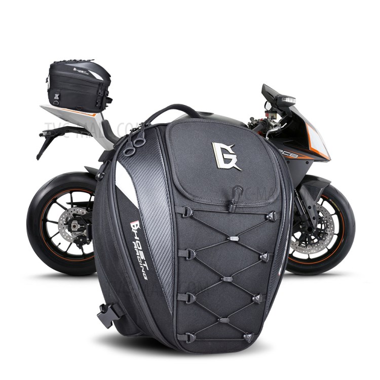 GHOST RACING GR-CWB02 Motorcycle Tail Bag Helmet Bag Waterproof Luggage Bag Seat Bag Motorbike Saddle Bags Multifunctional Bike Bag Sport Backpack-9