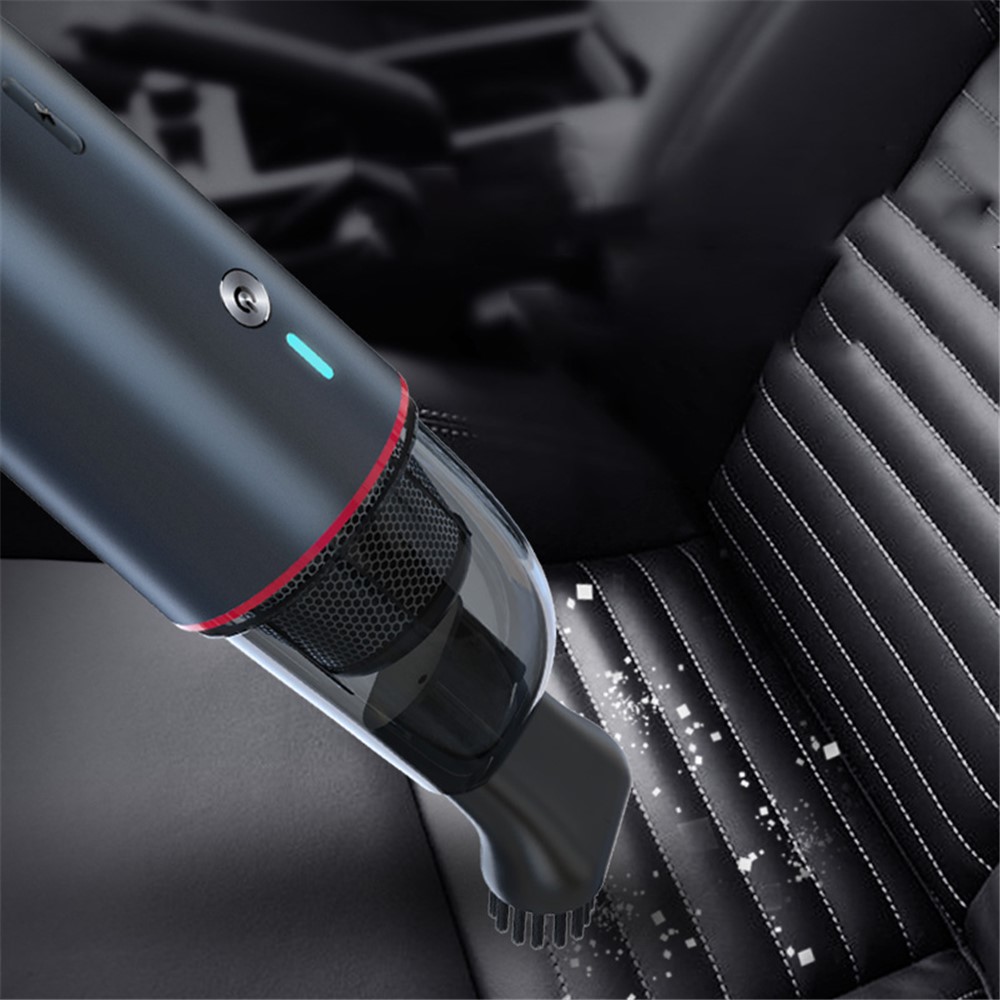X1 90W High Power Car Home Mini Wireless Vacuum Cleaner Rechargeable Handheld Vehicle Cleaning Tool - White-4