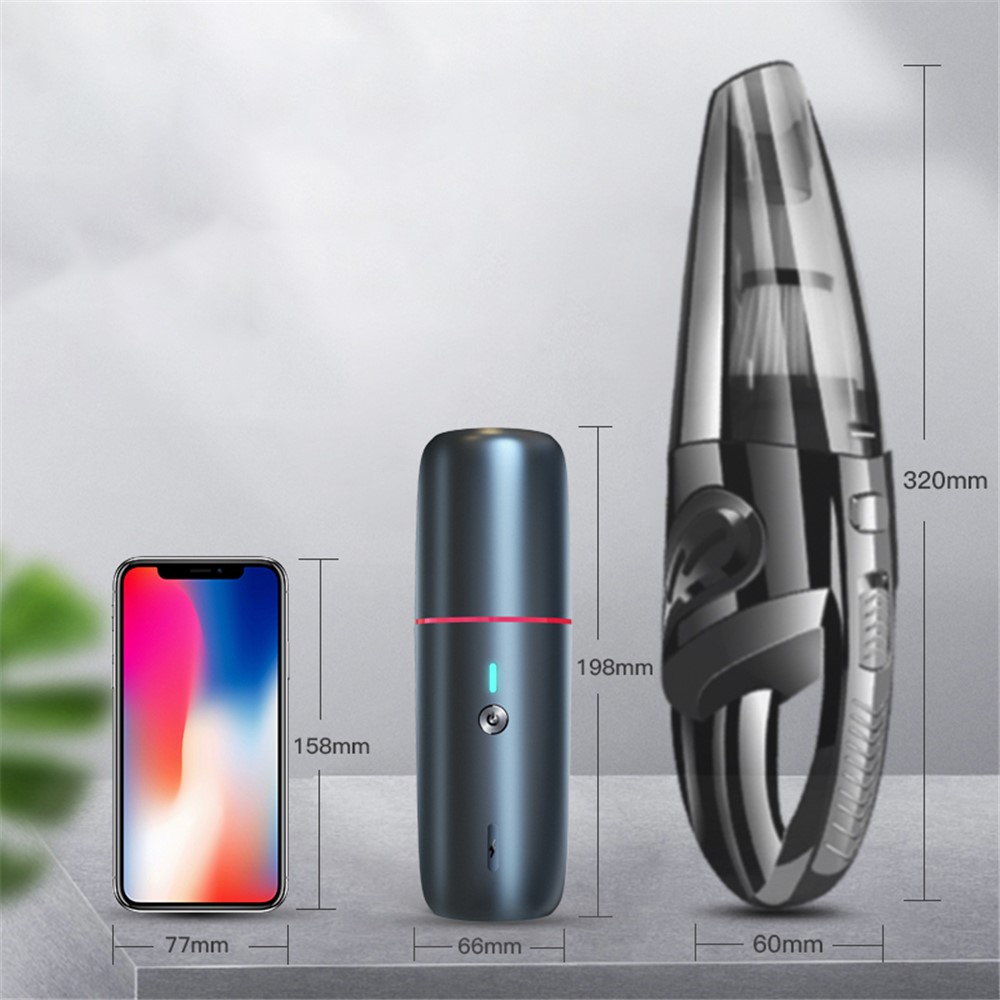 X1 90W High Power Car Home Mini Wireless Vacuum Cleaner Rechargeable Handheld Vehicle Cleaning Tool - White-8