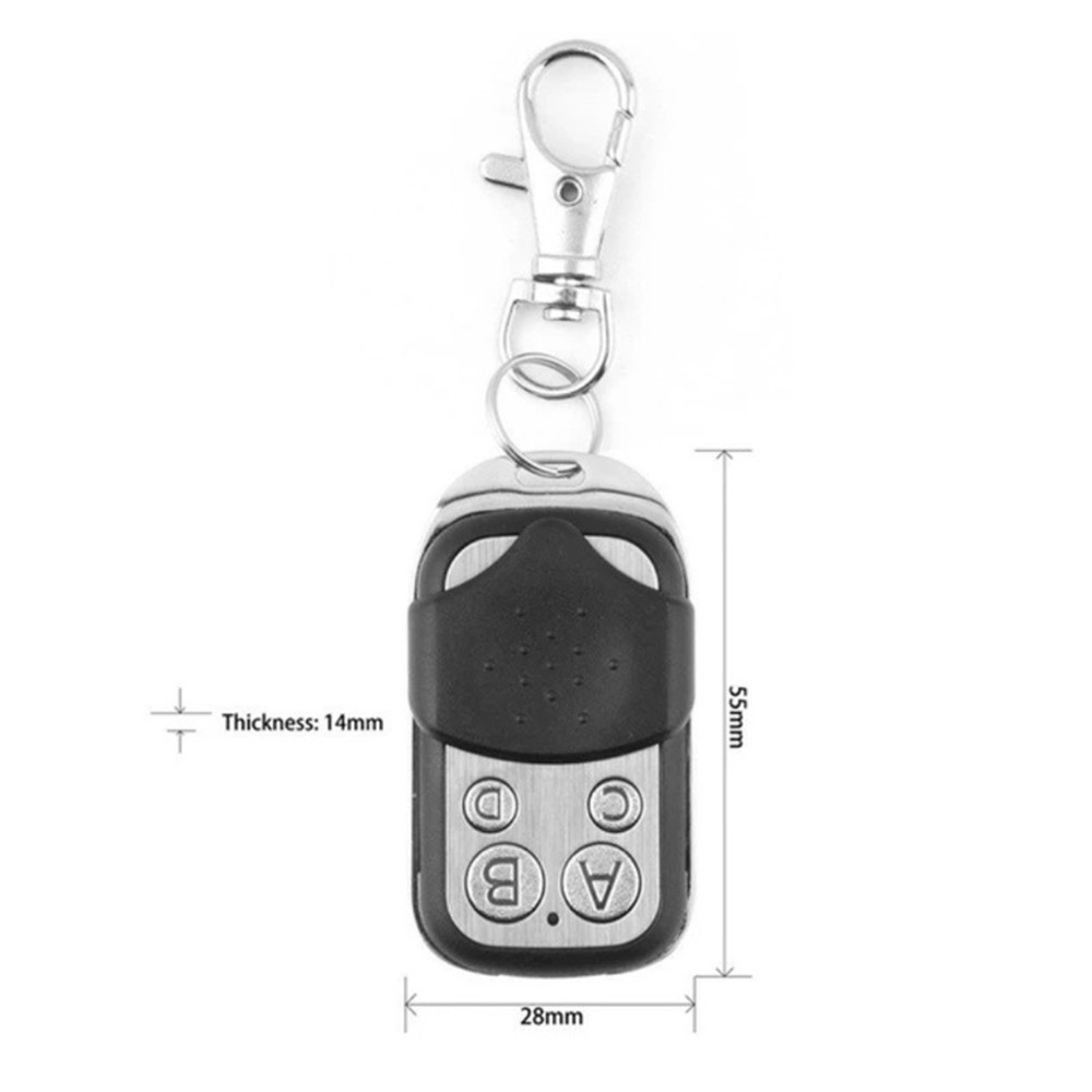 KT01-4 ABCD 4 Keys Wireless Copy RF Remote Control 433MHz Electric Gate Garage Door Duplicator-5
