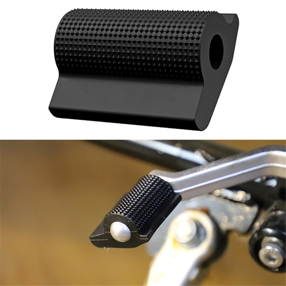 Universal Motorcycle Shift Gear Lever Pedal Rubber Cover Anti-skid Shoe Protector Foot Peg Toe Gel Motorcycle Accessories - Black-1