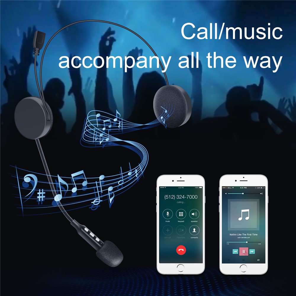 MH06 Motorcycle Bluetooth 5.0 Helmet Headset High Sound Quality Intelligent Noise Cancelling Headphones Support Long Standby-3