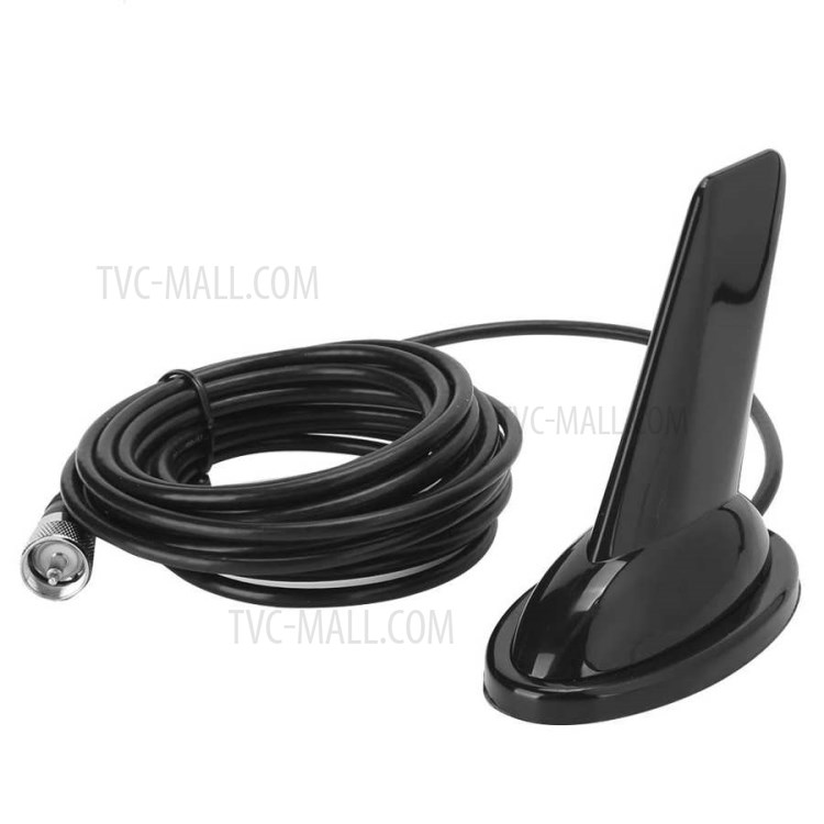 High Reliability HRT-UV80 Car Antenna M Connector Antenna UV Dual-Band Shark Fin High Gain Suction Cup Aerial 5 Meters Radio Transceiver-1