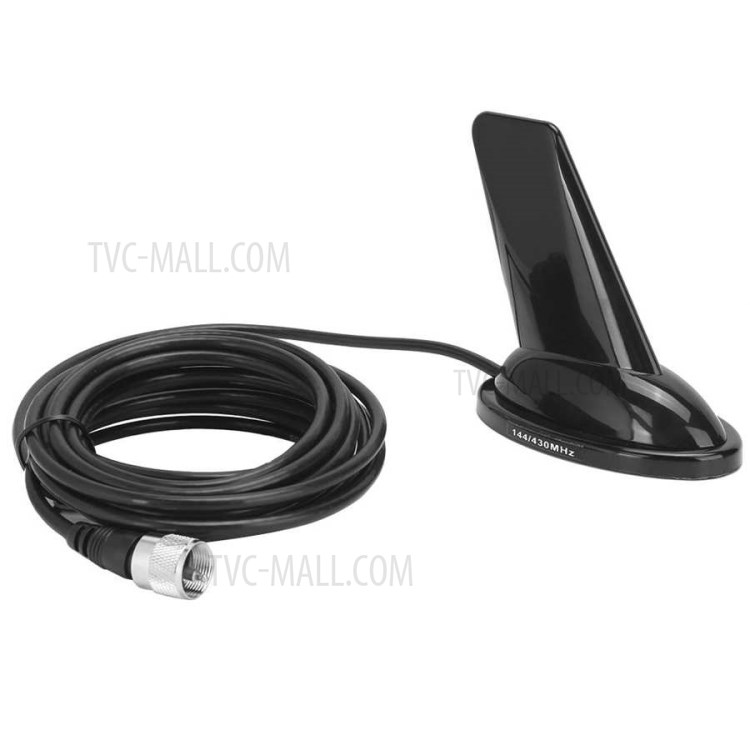 High Reliability HRT-UV80 Car Antenna M Connector Antenna UV Dual-Band Shark Fin High Gain Suction Cup Aerial 5 Meters Radio Transceiver-2