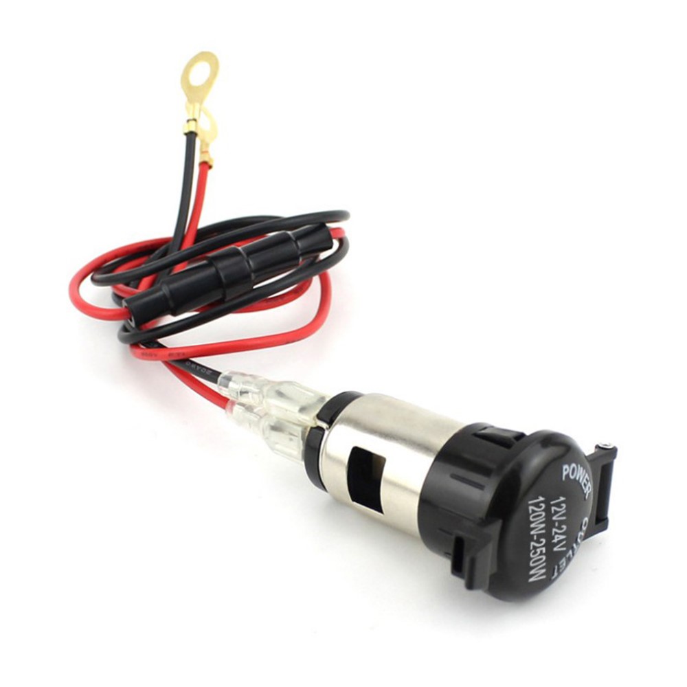 WUPP CS-003A1 Car Motorcycle Female Seat USB Power Supply Port Hard Cover Socket Charger GPS Power Outlet-3