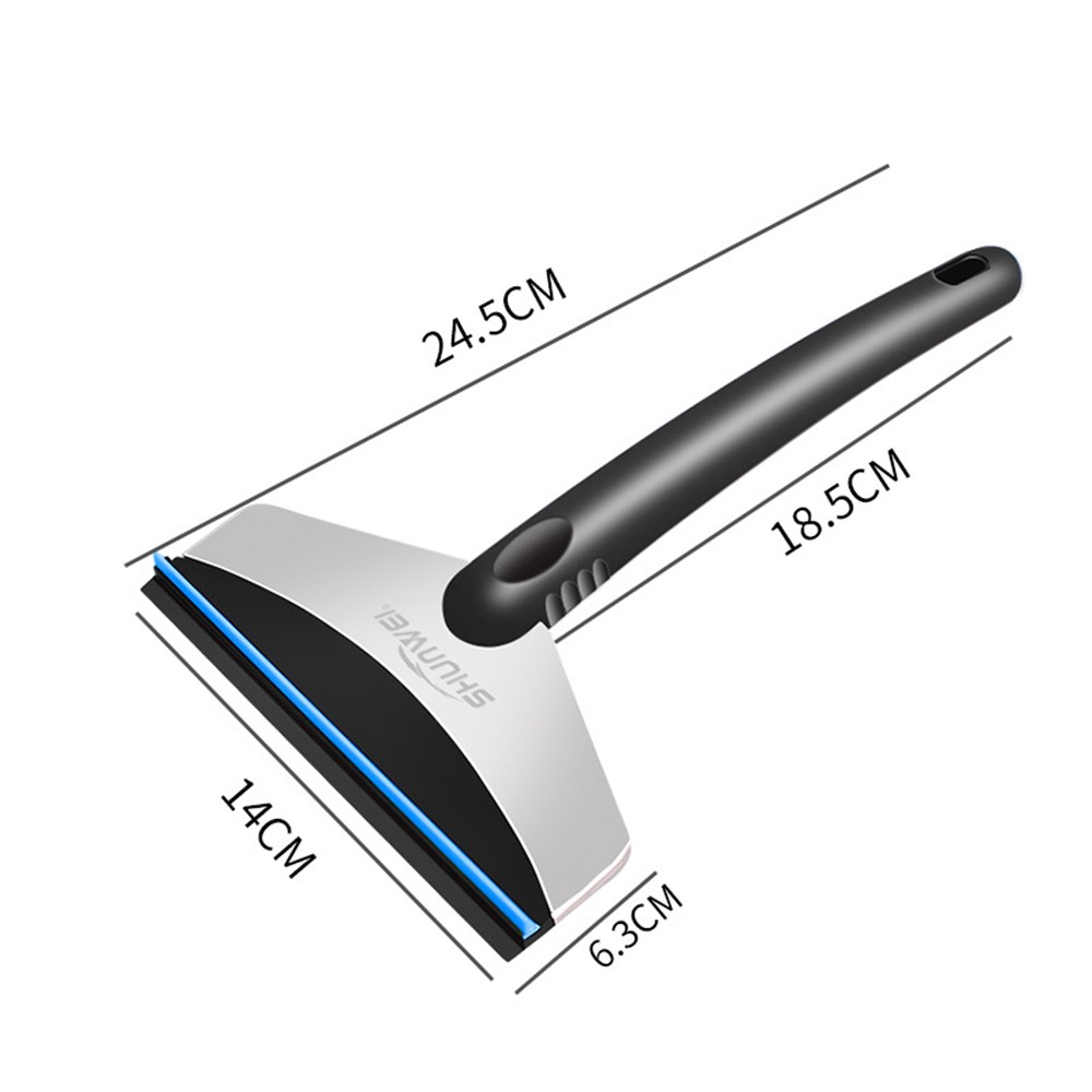 SHUNWEI SW-3107 Multifunction Stainless Steel Snow Removal Shovel Long Handle Ice Scraper - Blue-2