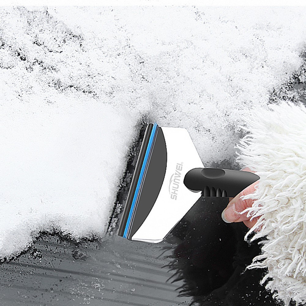 SHUNWEI SW-3107 Multifunction Stainless Steel Snow Removal Shovel Long Handle Ice Scraper - Blue-4