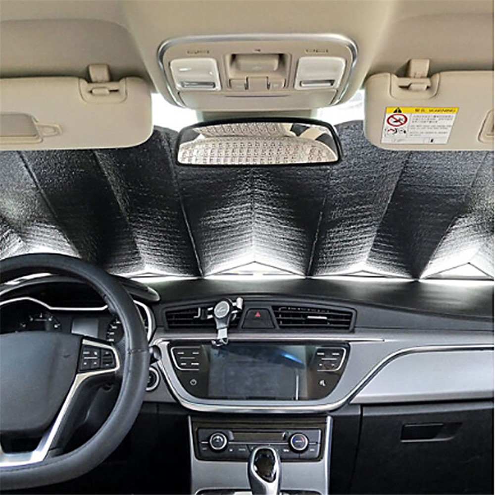 R-3921 140*70cm Automobile Laser Type Heat Insulation Sun Visor Car Windshield Sunshade Cover-2