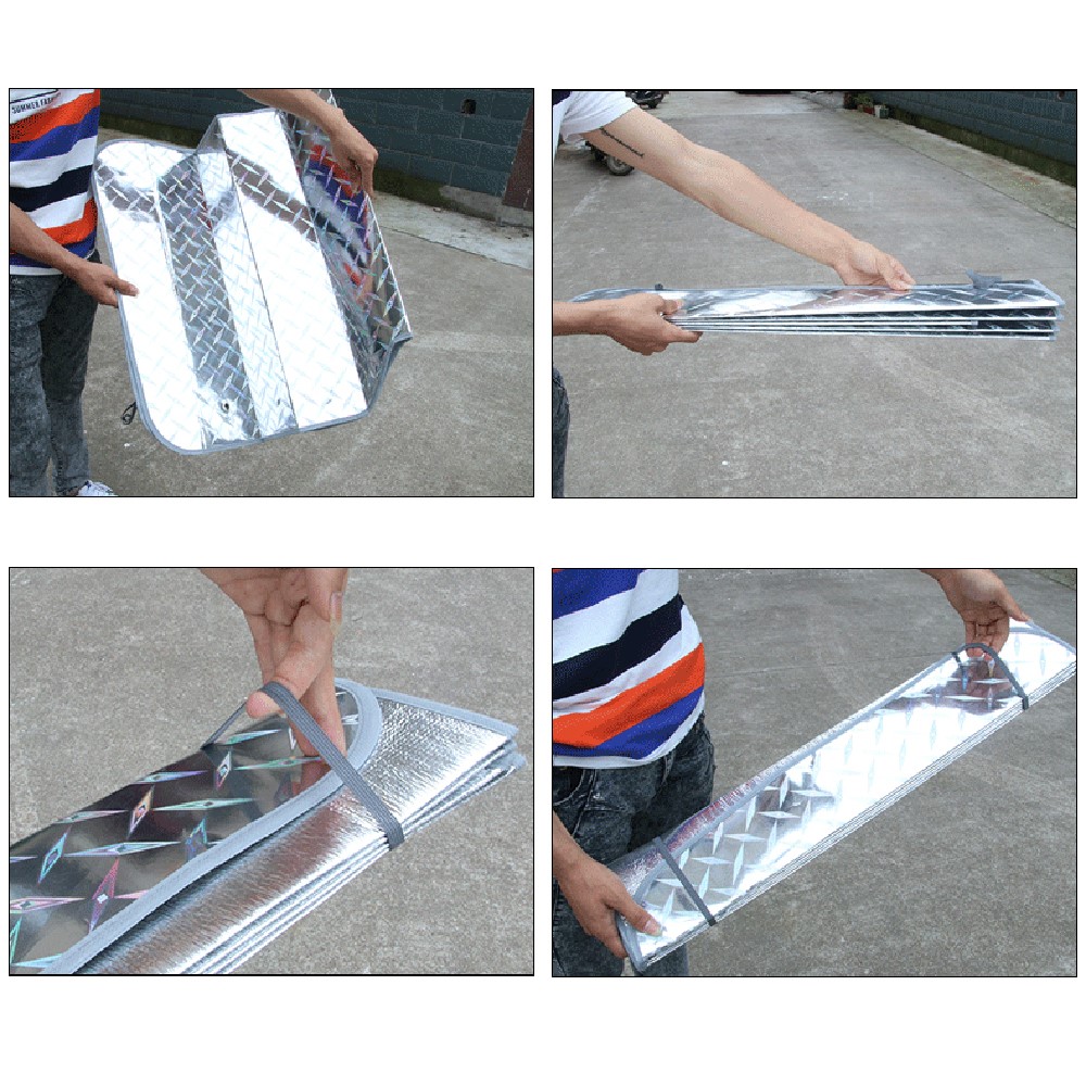 R-3921 140*70cm Automobile Laser Type Heat Insulation Sun Visor Car Windshield Sunshade Cover-4
