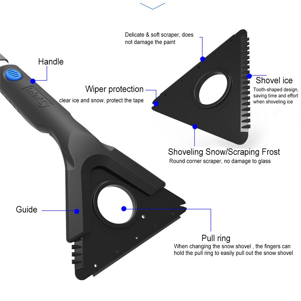 SEBTER SBT-4102 6 in 1 Winter Car Window Sweeping Tool Kit Snow Removal Brush Ice Scraper-7