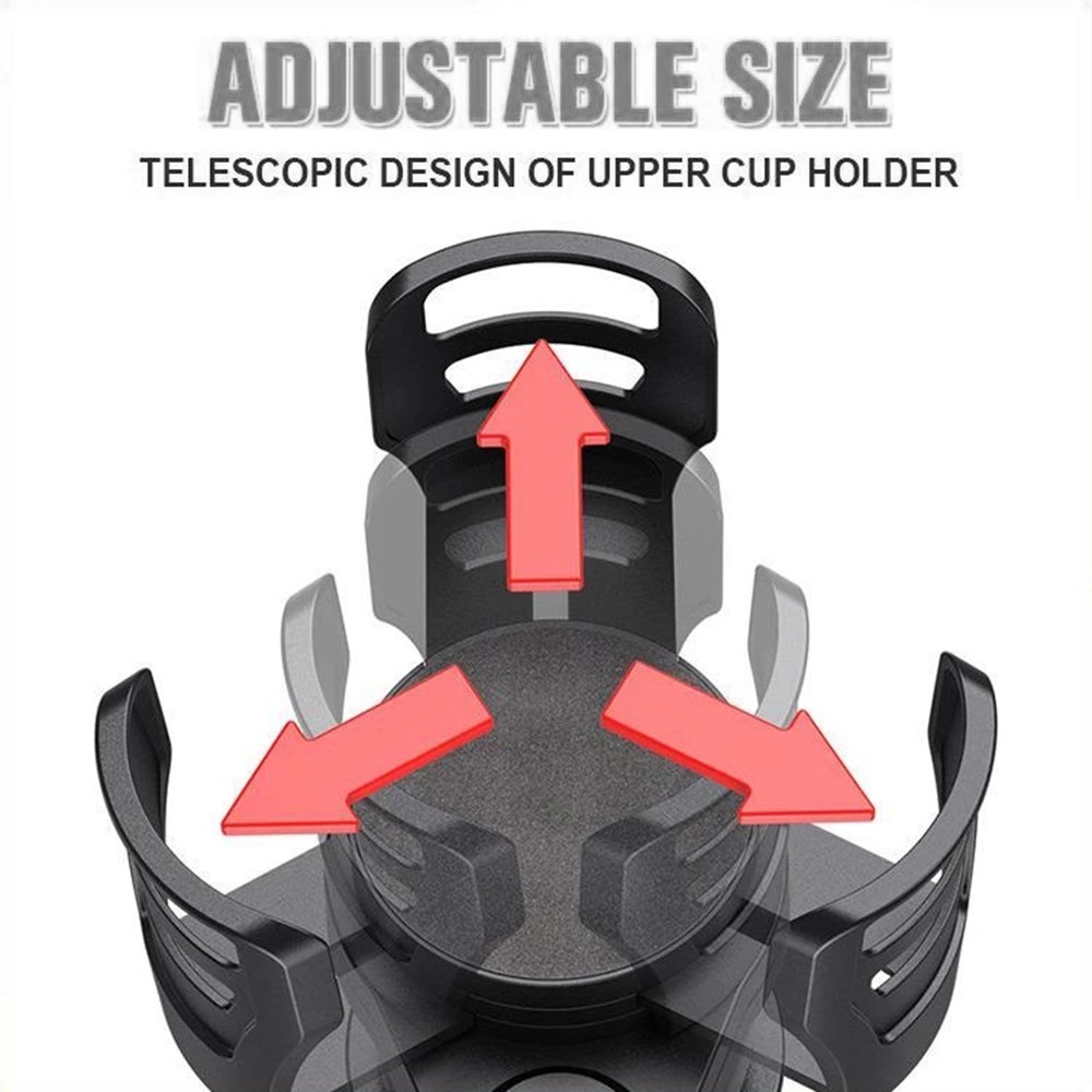 SHUNWEI SD-1047 2-in-1 Car Slip-proof Cup Holder 360 Degrees Rotating Water Drink Cup Holder-2