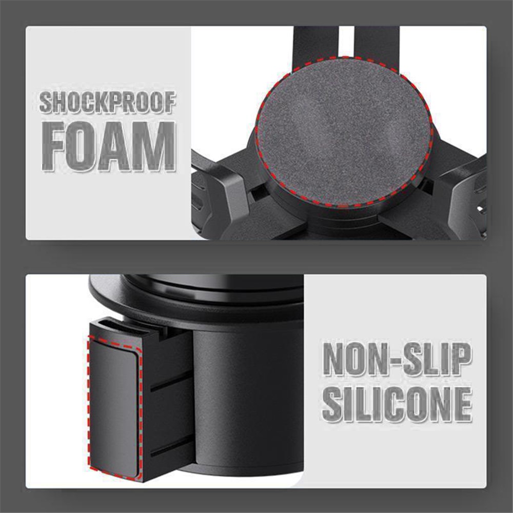 SHUNWEI SD-1047 2-in-1 Car Slip-proof Cup Holder 360 Degrees Rotating Water Drink Cup Holder-3