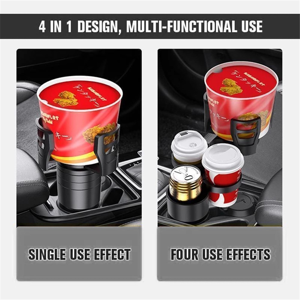 SHUNWEI SD-1047 2-in-1 Car Slip-proof Cup Holder 360 Degrees Rotating Water Drink Cup Holder-8