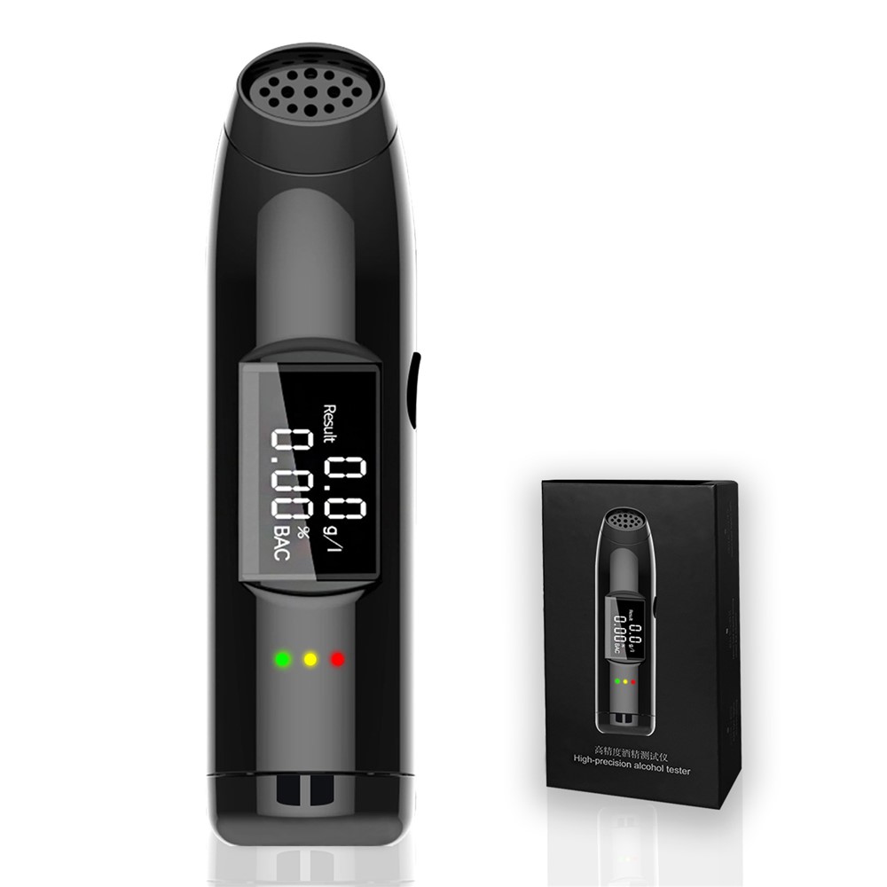 S1216 Portable Breath Blowing Alcohol Tester Detector Non-contact Rechargeable Drunk Driving Breathalyzer-2