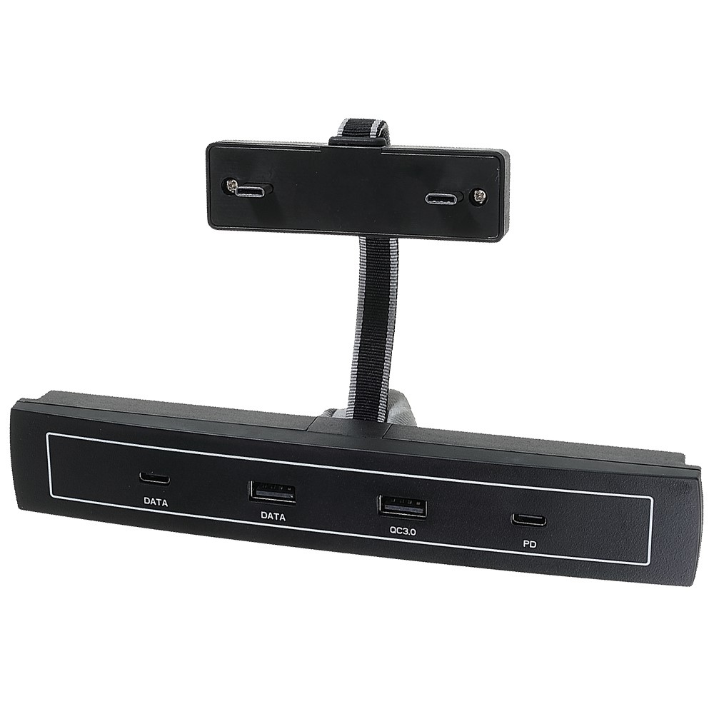 For Tesla Model 3/Y 2021 Car Type-C USB LED Hub Docking Station Extender Charger-1