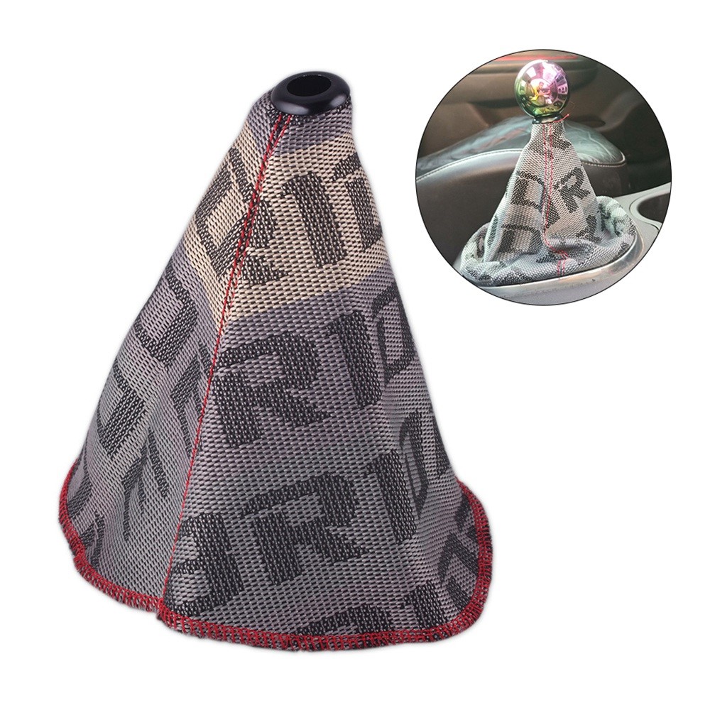 Bride Letters Design Universal Car Shift Knob Stick Cover Vehicle Gear Shifter Canvas Anti-dust Protector-1