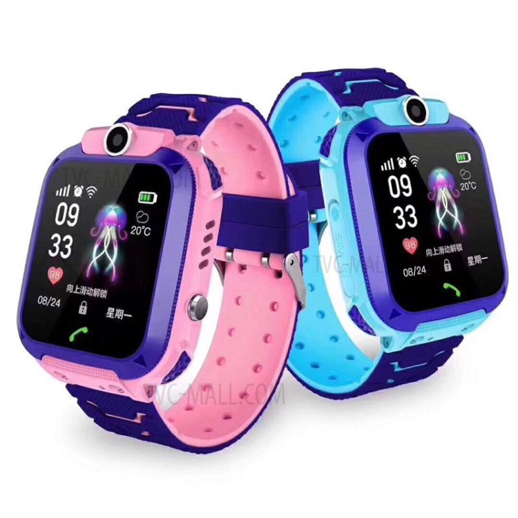 Q12 1.44 Inch Voice Chat Anti-Lost Positioning Waterpoof Multi-function Children Smart Phone Watch - Pink-3