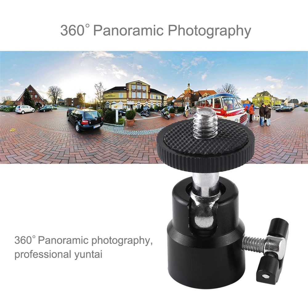PULUZ PU412 1/4 inch Screw Metal Tripod Ball Head Adapter with Lock-8