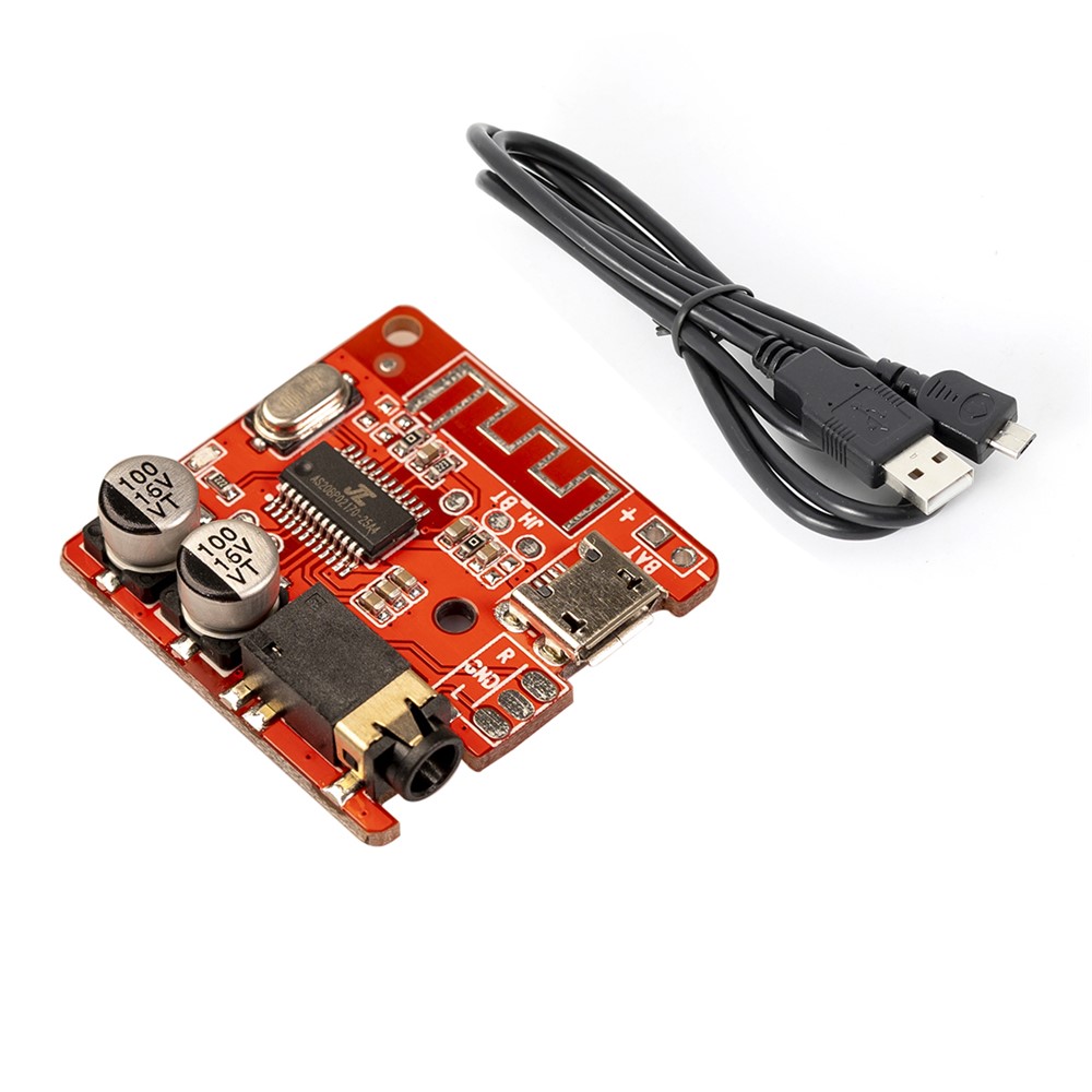 6925A DIY Bluetooth Audio Receiver Board MP3 Lossless Decoder Wireless Stereo Music Module - Red-2