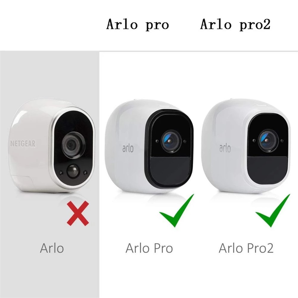 Silicone Shockproof Skins Covers for Arlo Pro/Arlo Pro 2 Cameras Security Case Protector - Black-3