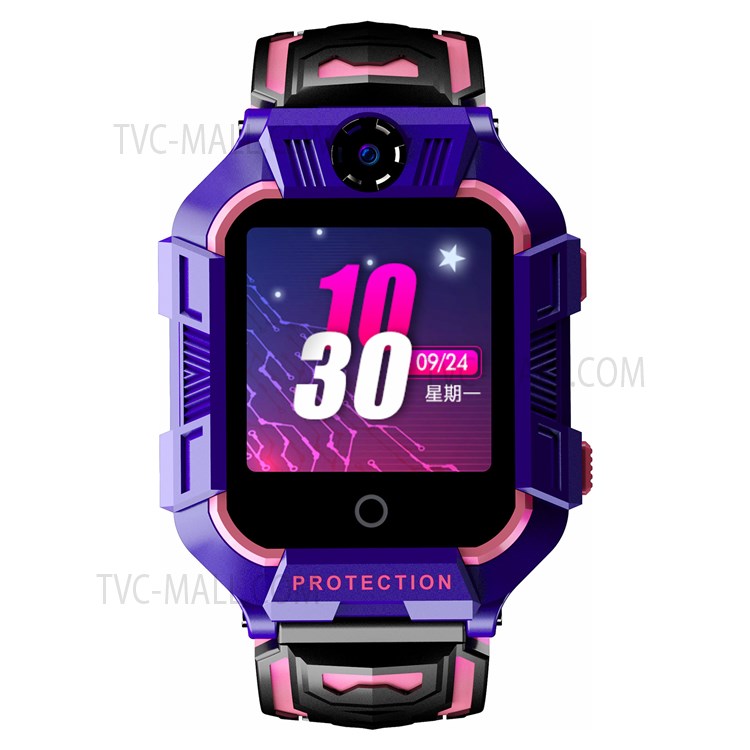 A63 1.4" 4G Smart Phone Watch IP67 Waterproof Multi-Function Student Digital Watch with Camera Support Video Calling/Positioning - Purple-2