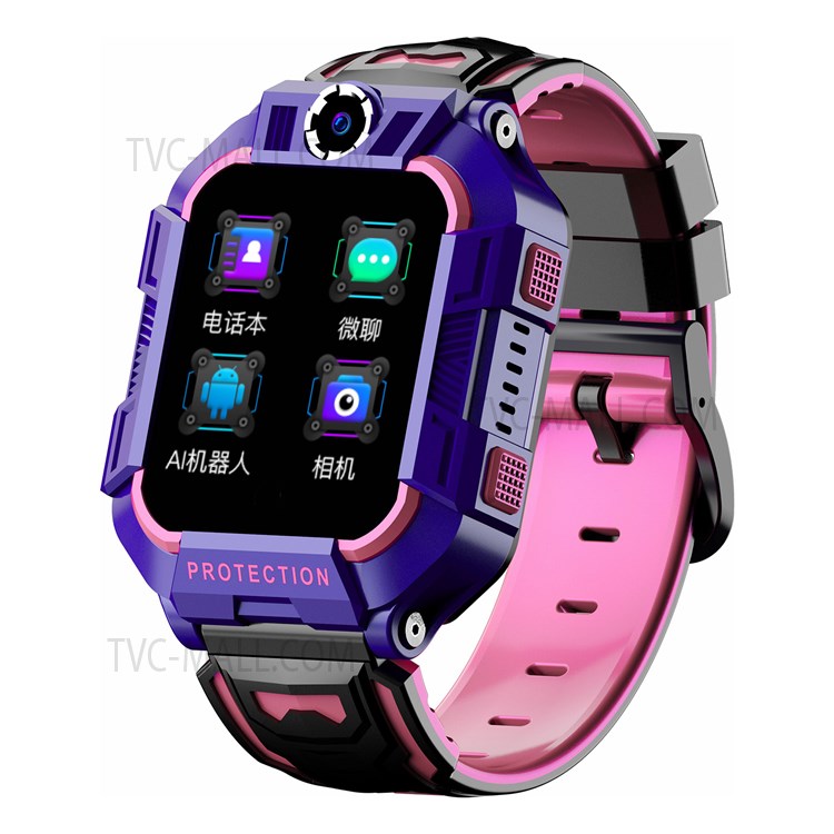 A63 1.4" 4G Smart Phone Watch IP67 Waterproof Multi-Function Student Digital Watch with Camera Support Video Calling/Positioning - Purple-3