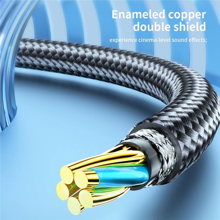 ESSAGER 2m Audio Extension Cord Support Mic Function 3.5mm 4-Pole Male to Female AUX Cable-6