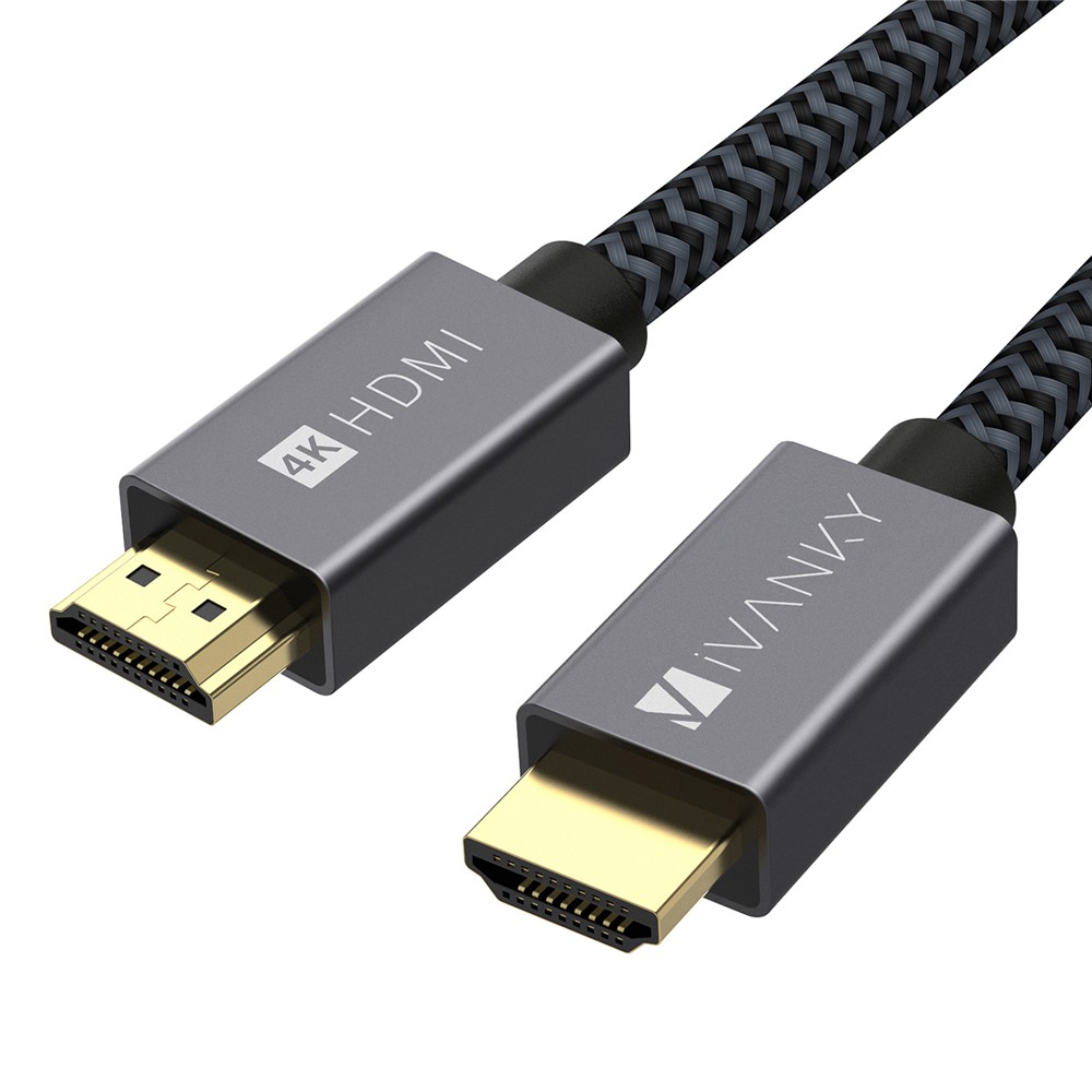 iVANKY HD04 4.6m 4K Ultra HD Woven Nylon HDMI 2.0 HDMI Cable - Space Grey-2