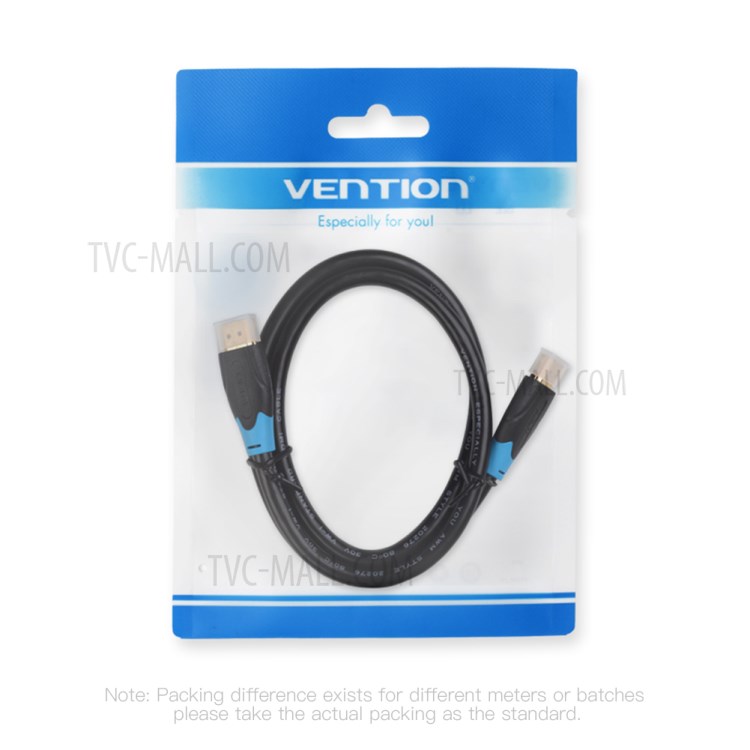 VENTION AAGBJ 2.0 HDMI Male to Male Cable 4K 3D Computer TV PS4 Set-top Box Video Cable, 5M-12