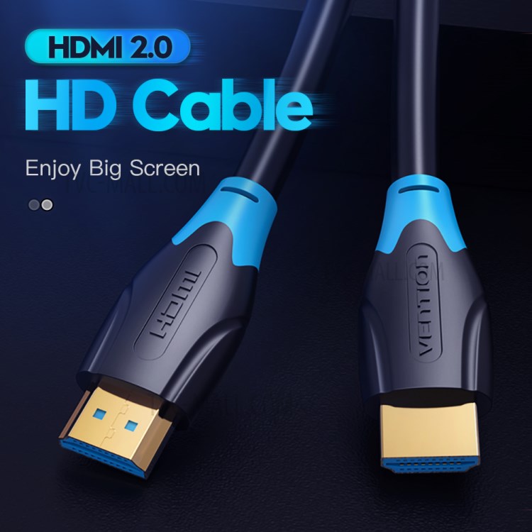 VENTION AAGBL 2.0 HDMI Male to Male Cable 4K 3D Computer TV PS4 Set-top Box Video Cable, 10M-3