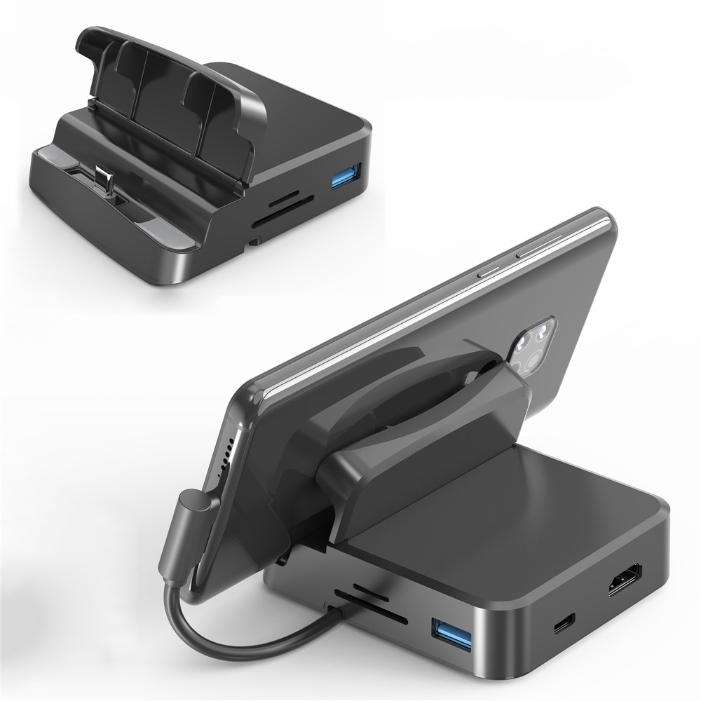 8 in 1 USB-C to HDMI Docking Station Phone Holder Hub with PD Charging-1