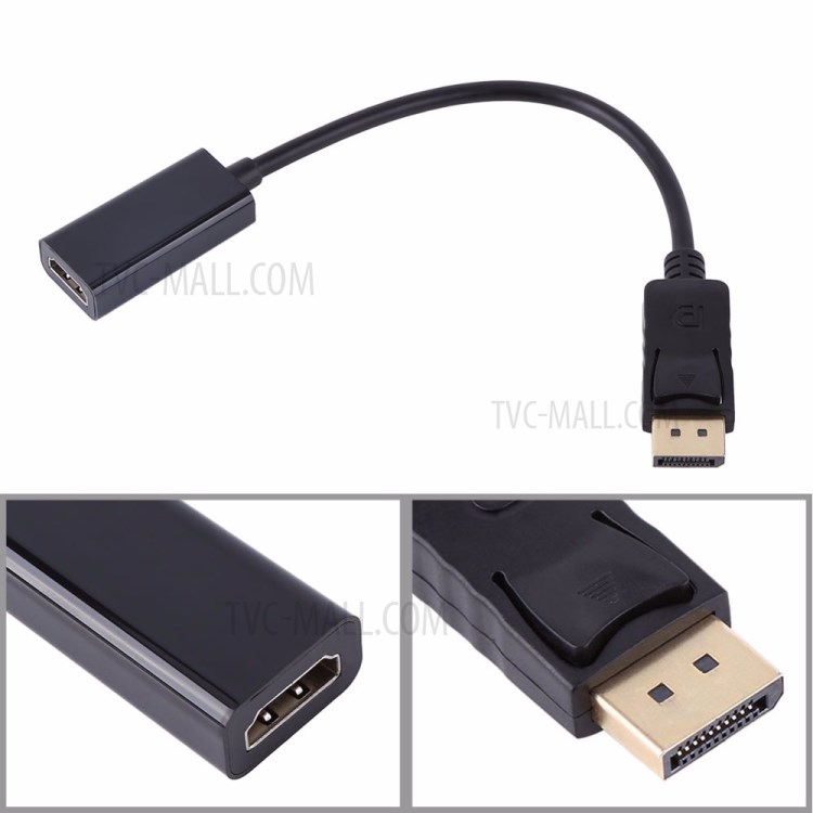 Big DisplayPort Male to HDMI Female Converter Adapter Cable (Small Shell)-12