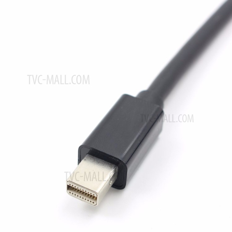 Mini DP 3 in 1 Rectangle Black Mini Display Port to VGA+DVI+HDMI 4K Converter - Black-5