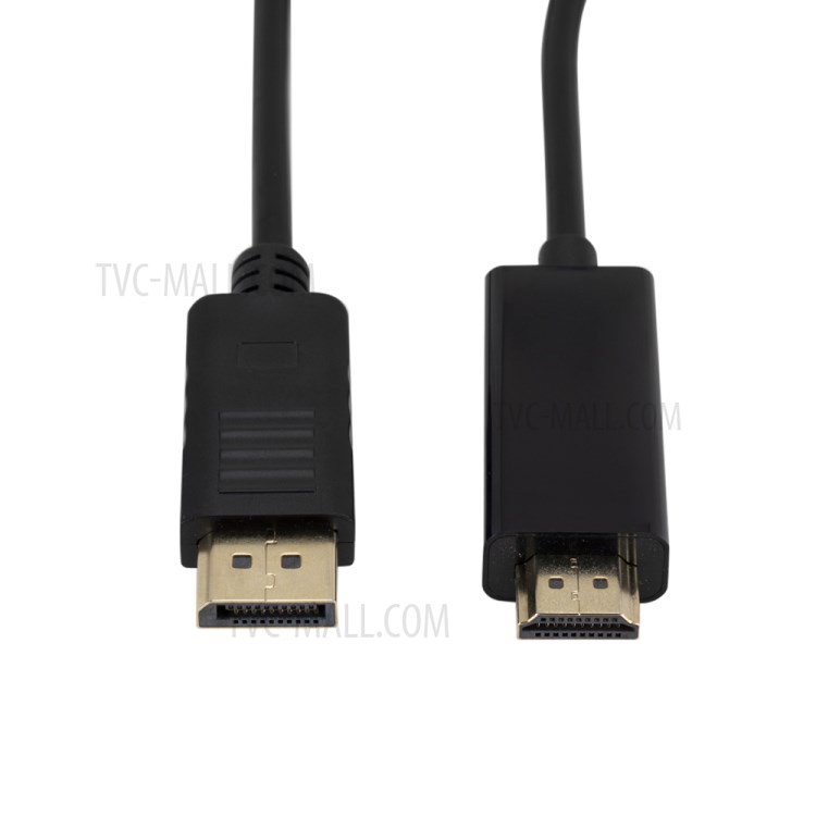 Big DP to HDMI 4K HD 1080P Adapter Cable 1.8m - Black-2