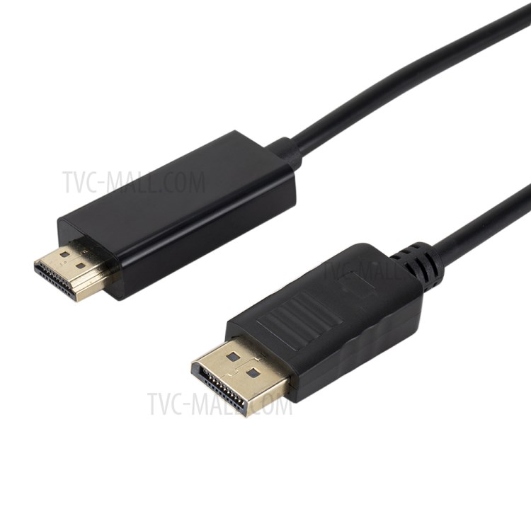 Big DP to HDMI 4K HD 1080P Adapter Cable 1.8m - Black-3