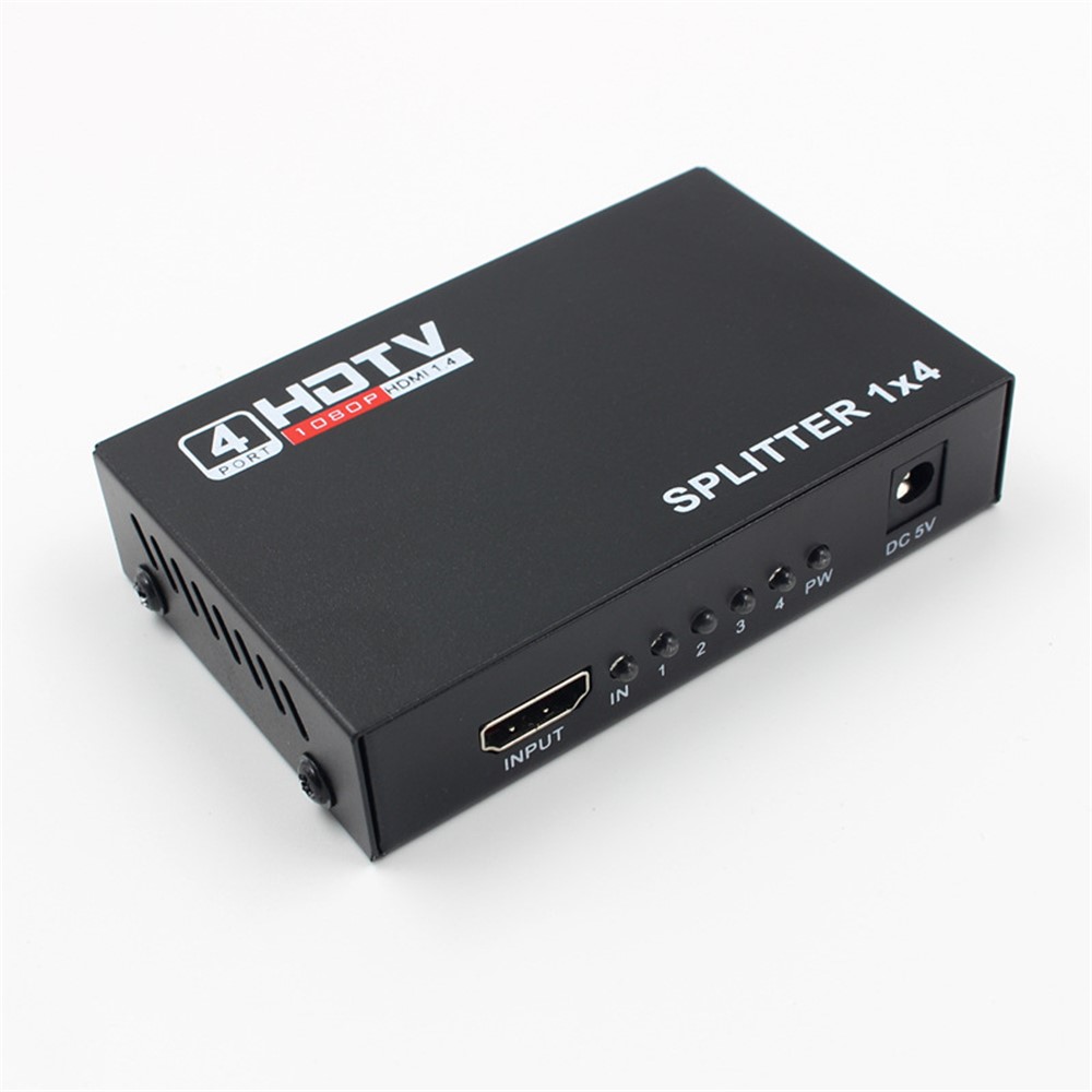 HDMI Splitter 1 IN 4 OUT Full HD 4 Port Hub Repeater Amplifier-1