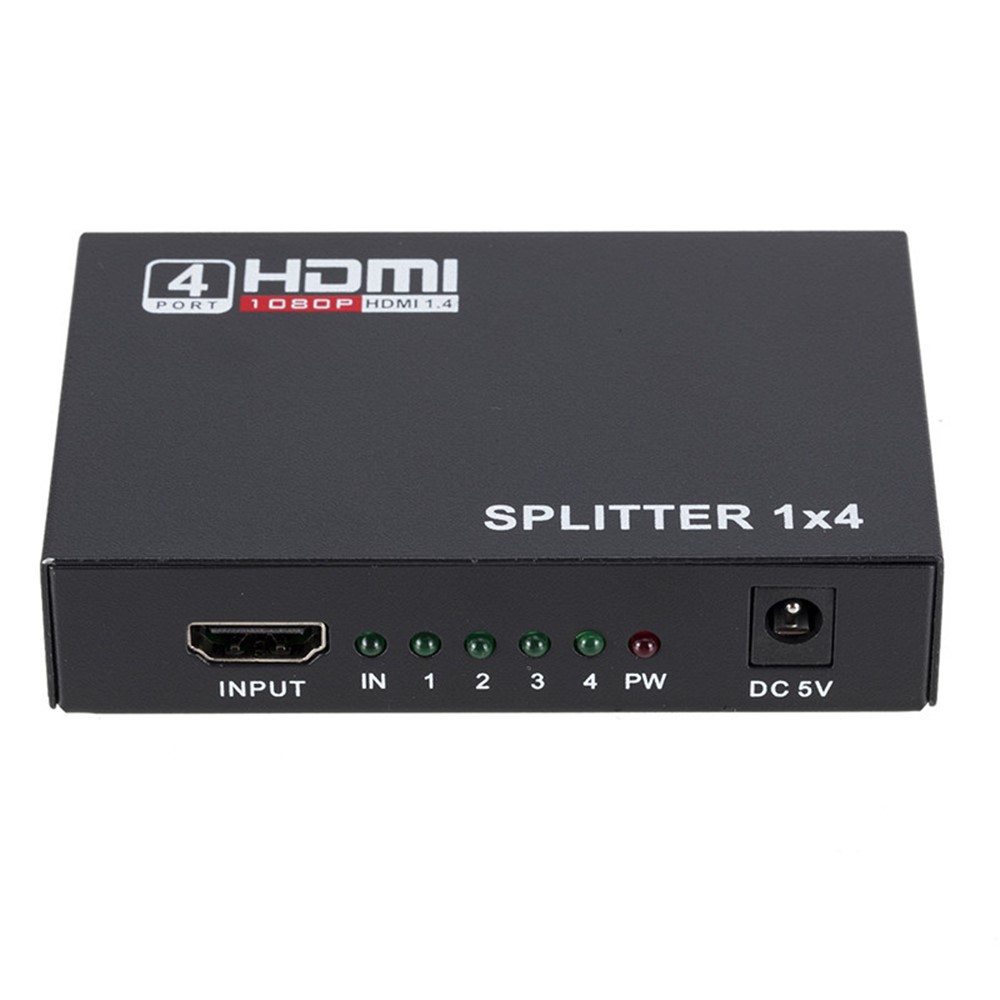 HDMI Splitter 1 IN 4 OUT Full HD 4 Port Hub Repeater Amplifier-13