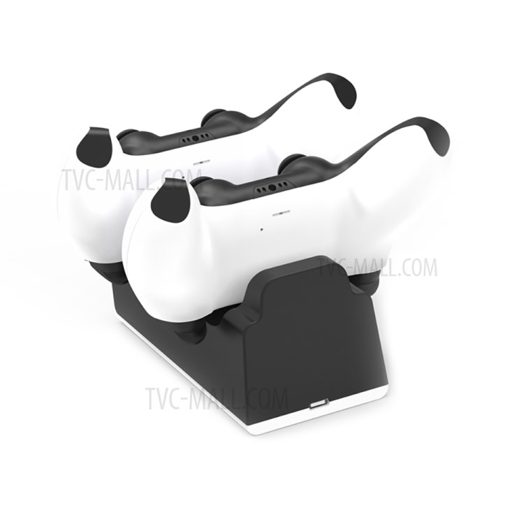 SDN-470 Dual Controller Fast Charger Charging Station Dock with LED Indicator for PS5 Wireless Controller - Black-3