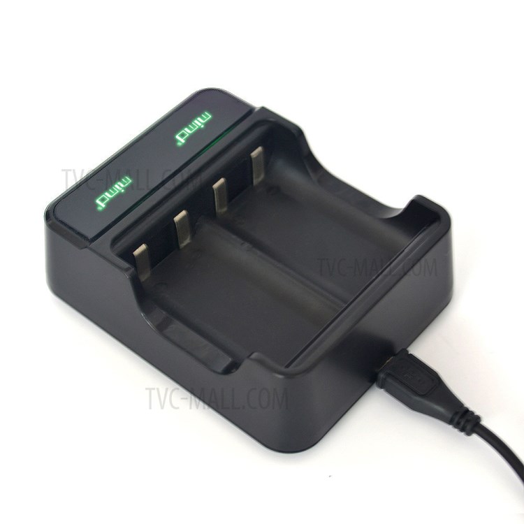 Dual Slot Charger with Two Rechargeable Battery for Xbox One S/X Wireless Controller Gamepads-13