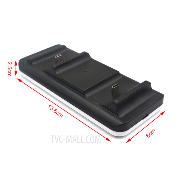 MIMD Portable Dual Charger Station Charging Dock with USB Cable for PS5 Controller-5