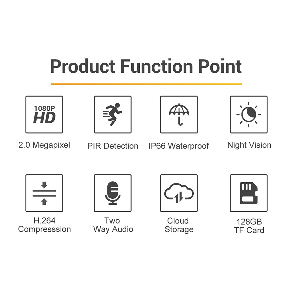ESCAM QF609 1080P WiFi IP Camera Outdoor Solar Powered Night Vision Home Security CCTV Camera Video Surveillance-11