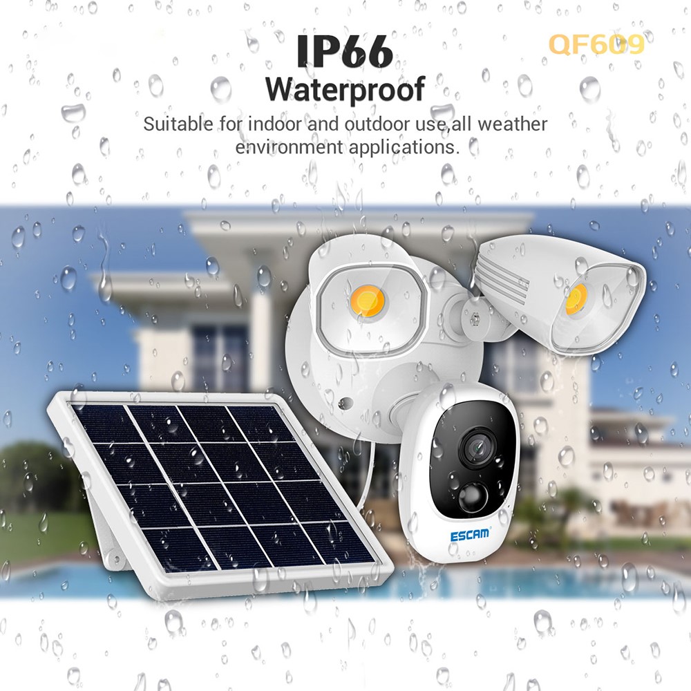 ESCAM QF609 1080P WiFi IP Camera Outdoor Solar Powered Night Vision Home Security CCTV Camera Video Surveillance-14