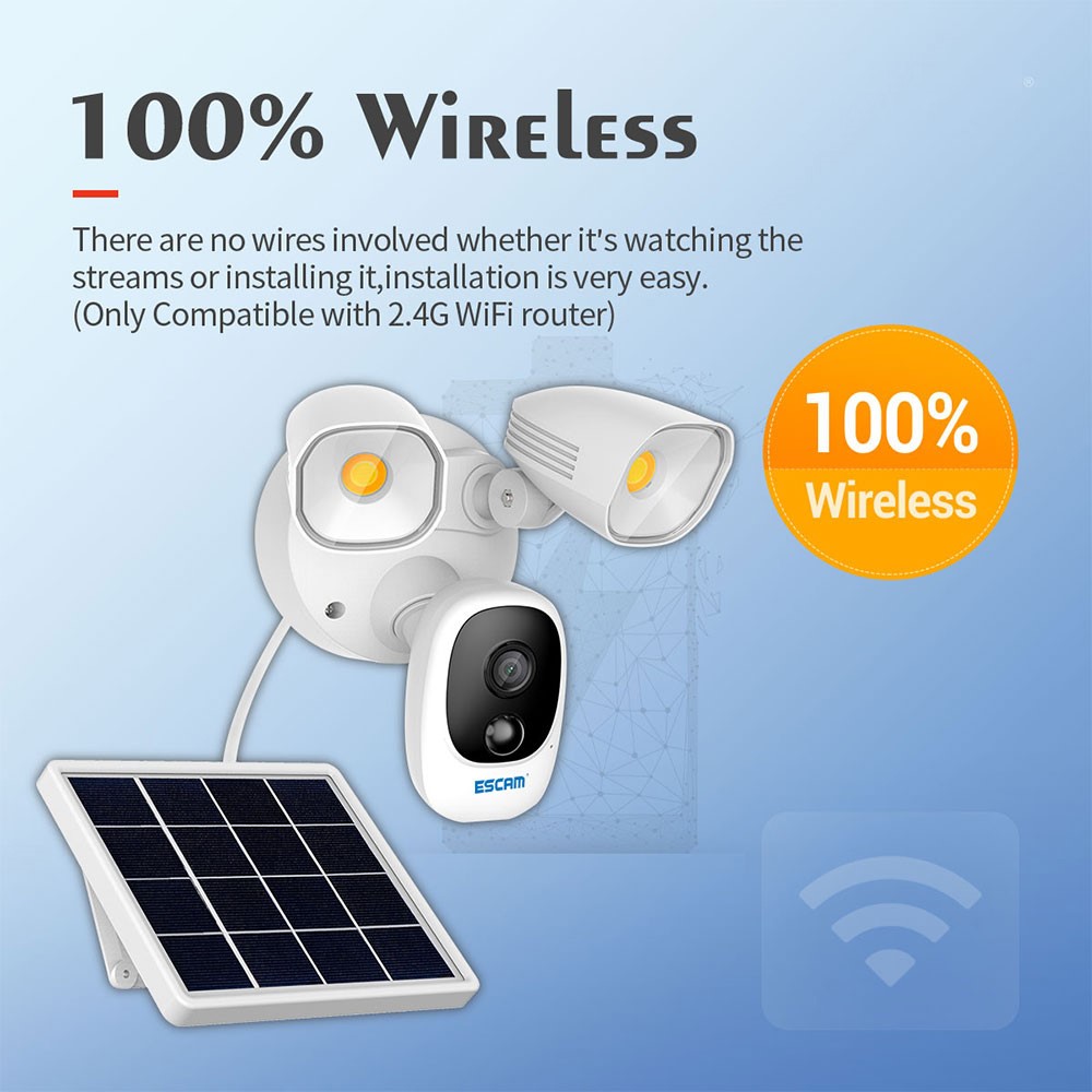 ESCAM QF609 1080P WiFi IP Camera Outdoor Solar Powered Night Vision Home Security CCTV Camera Video Surveillance-9