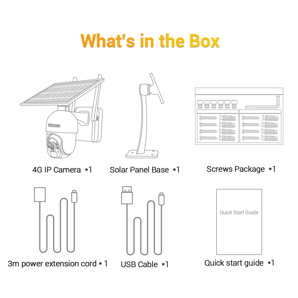 ESCAM QF450 1080P Cloud Storage 4G PIR Alarm Dome Pan/Tilt CCTV IP Camera with Solar Panel - EU Edition-14