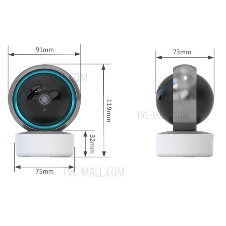 TY003 WIFI HD 1080P IP Camera Night Vision Motion Detection Home Security Surveillance CCTV Camera - US Plug-11