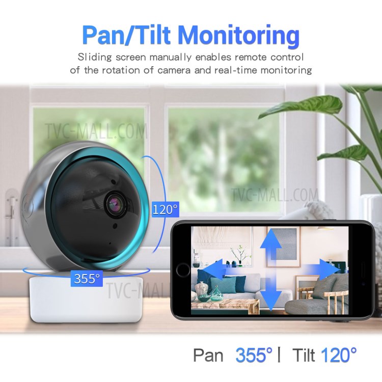TY003 WIFI HD 1080P IP Camera Night Vision Motion Detection Home Security Surveillance CCTV Camera - US Plug-4