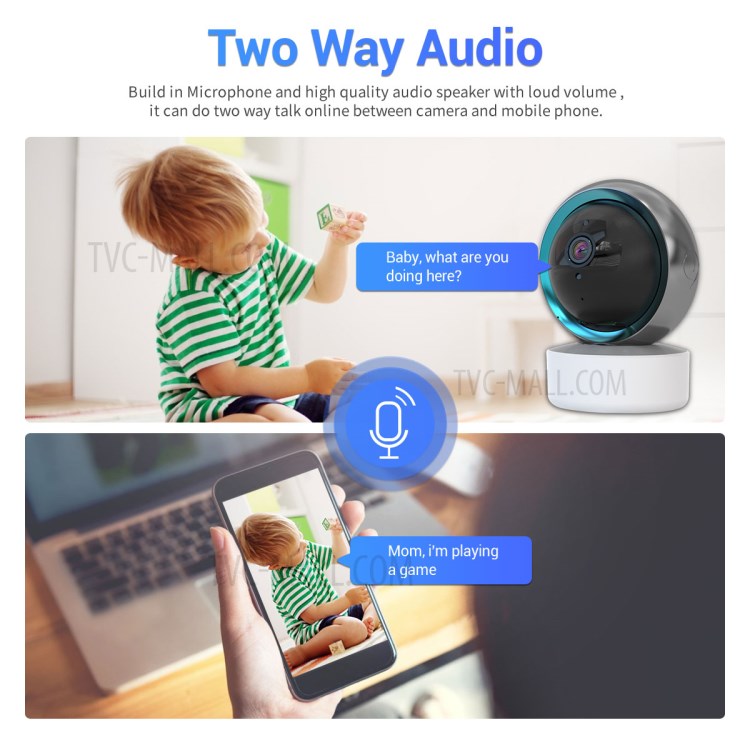 TY003 WIFI HD 1080P IP Camera Night Vision Motion Detection Home Security Surveillance CCTV Camera - US Plug-6