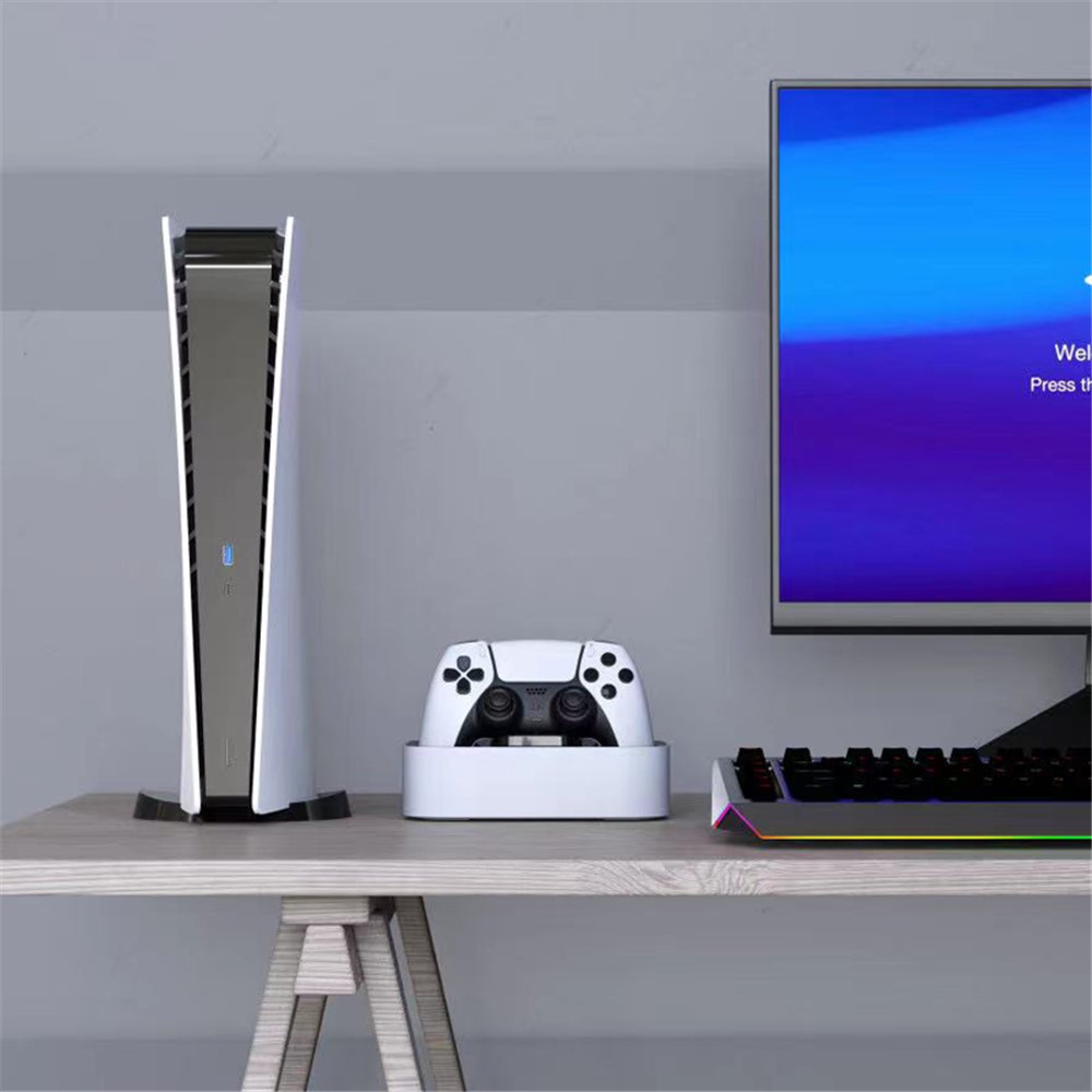 Dual Controller Charger Charging Cradle Dock Station for PS5 Wireless Joystick Gamepad-2